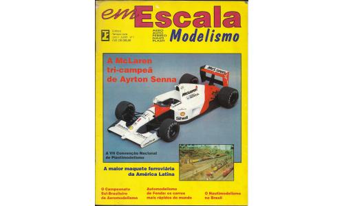 Revista Em Escala Modelismo 1993-07 n�01 Senna e a McLaren